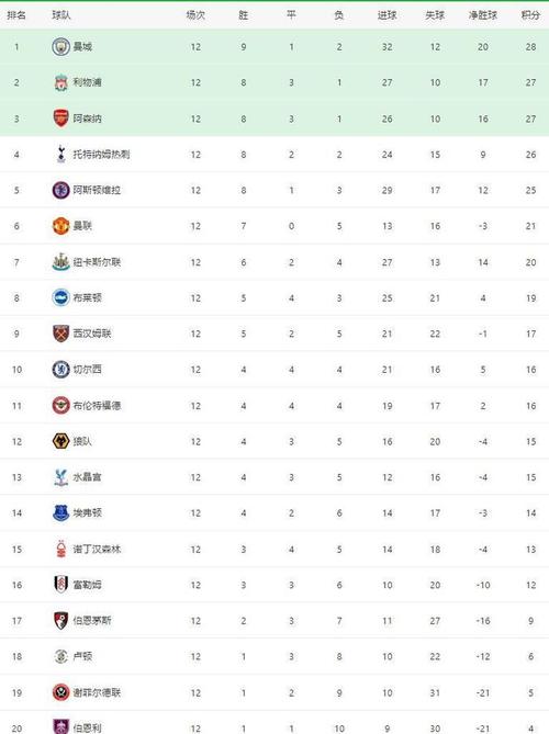 曼城继续领先，开云体育app分析积分榜局势